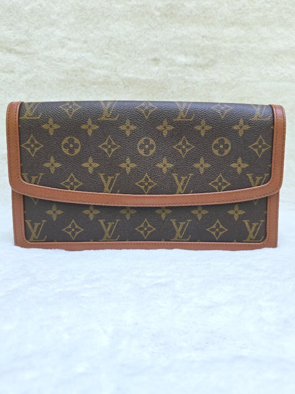 Authentic LOUIS VUITTON Pochette Dame GM Clutch Bag